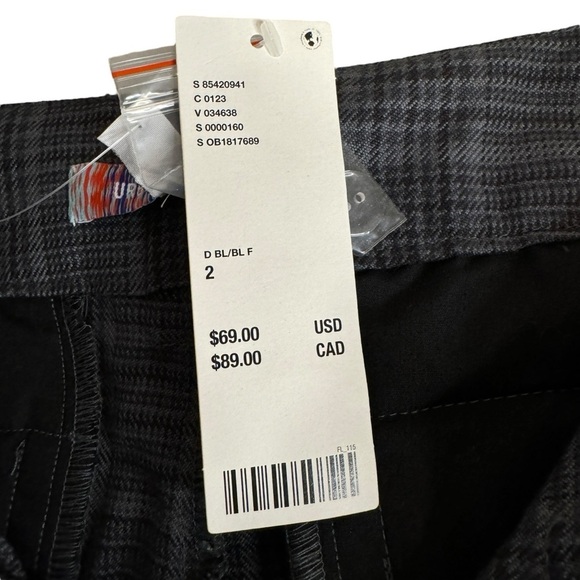NWT Urban Outfitters Houndstooth plaid flare leg trousers pants women’s 2 - Picture 7 of 14